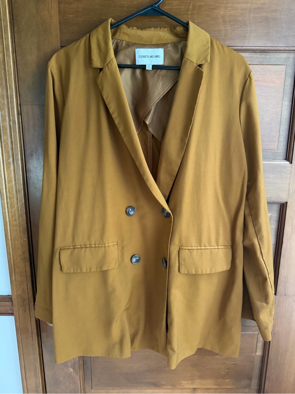 Elizabeth and James Autumn Gold Double Breasted Blazer Jacket